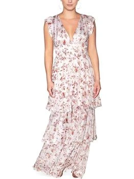 RACHEL Rachel Roy | Womens Metallic Floral Maxi Dress 2.3折起