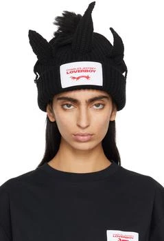 Charles Jeffrey Loverboy | Black Chunky Unicorn Beanie,商家SSENSE HK,价格¥904