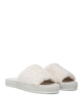 vince鞋, Vince | Women's Kenia Faux Shearling Slide Slippers商品图片 4.2折