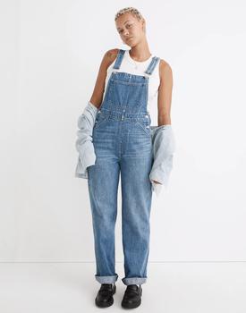 推荐Oversized Carpenter Overalls in Ivywood Wash商品