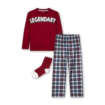Max & Olivia | Big Boys Pajama with Socks, 3 Piece Set,商家Macy's,价格¥109