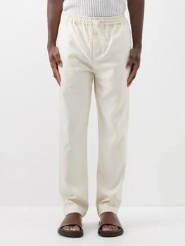 推荐Drawstring-waist cotton-canvas trousers商品