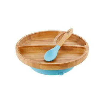 Toddler Boys and Girls Bamboo Plate and Spoon Set
