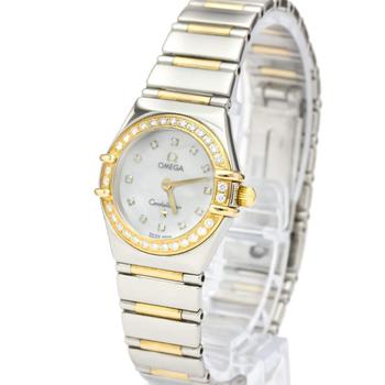 欧米茄星座, [二手商品] Omega | Omega MOP Diamonds 18K Yellow Gold And Stainless Steel Constellation 1365.75.00 Women's Wristwatch 22.5 MM商品图片 8.6折