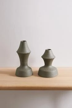 Marloe Marloe | 【net Sustain】amal 斑点铁黏土烛台（两件装） 7折×额外9.5折, 额外九五折