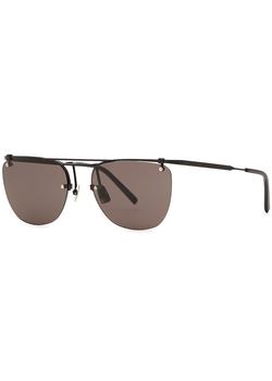 Yves Saint Laurent | Rimless round-frame sunglasses商品图片,