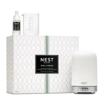 NEST New York | Misting Electronic Diffuser Set with Wild Mint & Eucalyptus Fragrance Oil商品图片,独家减免邮费