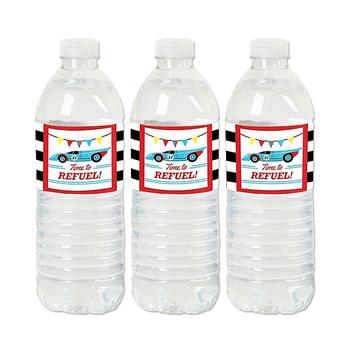 商品Let's Go Racing - Racecar - Race Car Birthday Party or Baby Shower Water Bottle Sticker Labels - Set of 20图片