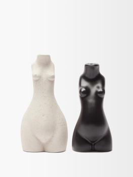 商品Anissa Kermiche | Tit for Tat ceramic salt and pepper shakers,商家MATCHES,价格¥324图片