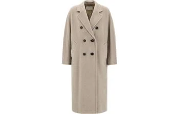 Max Mara | [预售3天]Madame系列 101801 经典款双面毛呢宽松排扣大衣 女款 浅米色,商家AMRAP,价格¥15239