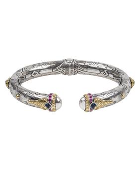商品Delos London Blue Topaz & Pink Sapphire Bracelet, Size M图片