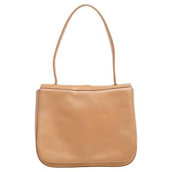 bally 包女包, [二手商品] Bally | Bally Beige Leather Flap Top Handle Bag商品图片 2.9折