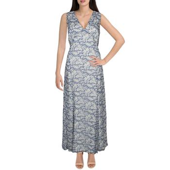 拉夫劳伦连衣裙是什么牌子, Ralph Lauren | Polo Ralph Lauren Womens Sheer Floral Maxi Dress商品图片 1折