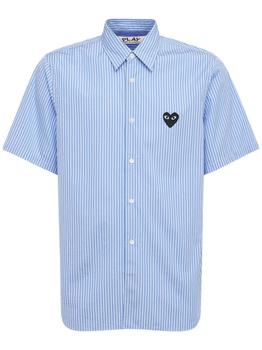 Comme des Garcons | Striped Cotton Short Sleeve Shirt商品图片,