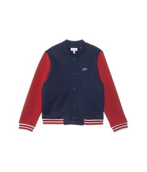 Lacoste | Long Sleeve Varsity Sweatshirt Bomber (Little Kid/Toddler/Big Kid),商家Zappos,价格¥550