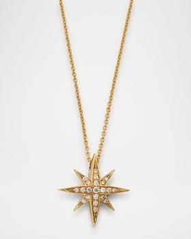 Lisa Nik | Talisman 18K Yellow Gold Star Pendant Necklace with Diamonds,商家Neiman Marcus,价格¥9553