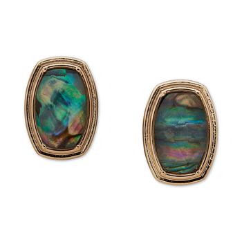 Anne Klein | Gold-Tone Abalone Doublet Clip-On Earrings商品图片,