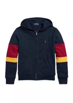 商品Ralph Lauren | Boys 8-20 Corduroy Logo Fleece Full Zip Hoodie,商家Belk,价格¥252图片