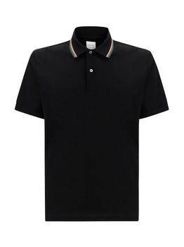 Paul Smith | PS Paul Smith Rainbow Stripe-Trim Polo Shirt商品图片,7.6折