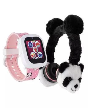 Playzoom | V3 Girls White and Pink Silicone Smartwatch 42mm Gift Set,商家Macy's,价格¥221