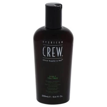 American Crew | 3-In-1 Tea Tree Shampoo, Conditioner & Body Wash by American Crew for Men - 8.4 oz Shampoo, Conditioner & Body Wash,商家Premium Outlets,价格¥149