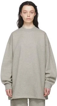 Essentials | Gray Relaxed Sweatshirt 6.3折, 独家减免邮费