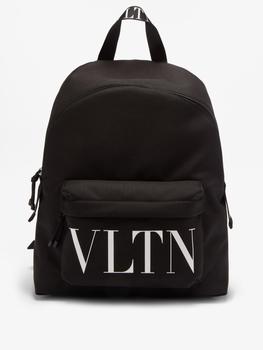 推荐VLTN-logo canvas backpack商品