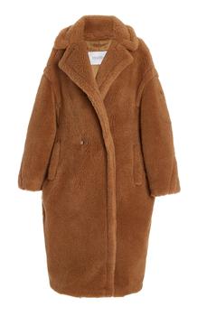 推荐Max Mara - Women's Oversized Wool-Silk Teddy Coat - Brown - S - Moda Operandi商品