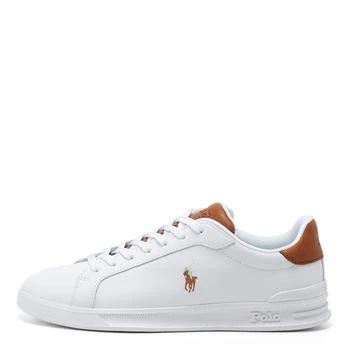 推荐Polo Ralph Lauren Heritage Court II Trainers - White / Tan商品