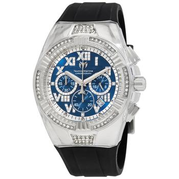 TechnoMarine | Cruise Glitz Chronograph Quartz Crystal Blue Dial Mens Watch TM-121127商品图片,2.2折