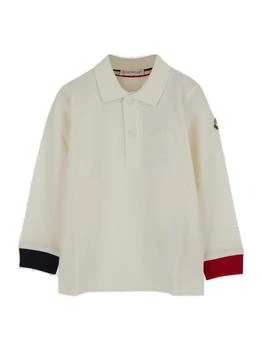 Moncler | Moncler Enfant Button Detailed Long-Sleeved Polo Shirt 7.6折