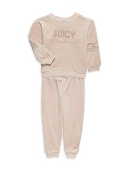 Juicy Couture, Juicy Couture | Baby Girl's 2-Piece Velour Sweater & Joggers Set商品图片 2.3折