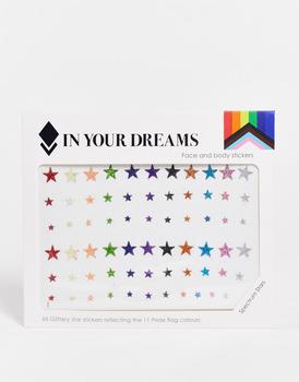 商品In Your Dreams | In Your Dreams PRIDE Rainbow Stars Face Stickers,商家ASOS,价格¥54图片