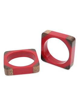 商品Von Gern Home | Quatro Napkin Ring, Set of 4,商家Saks Fifth Avenue,价格¥516图片