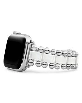 LAGOS | White Ceramic Smart Caviar Apple™ Watch Band, 38mm-42mm,商家Bloomingdale's,价格¥7357
