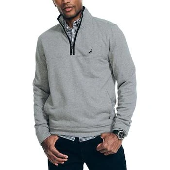 推荐Nautica Mens Fleece Long Sleeves 3/4 Zip Pullover商品