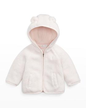 推荐Girl's Teddy Bear Ears Fleece Jacket, Size 6M-24M商品