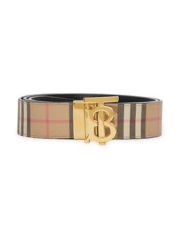 巴宝莉皮带, Burberry | Monogram TB Buckle Plaid Belt商品图片 