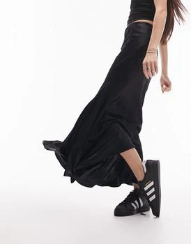 Topshop | Topshop fishtail midi skirt in black,商家ASOS,价格¥209