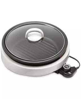 Aroma | ASP-137 3-Qt. 3-in-1 Grillet, White,商家Macy's,价格¥359