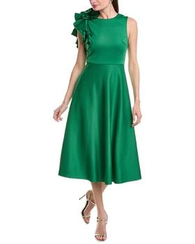 推��荐Badgley Mischka Scuba Midi Dress商品