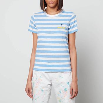 推荐Polo Ralph Lauren Women's Stripe Short Sleeve T-Shirt - Blue/White Stripe商品