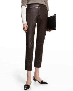 推荐Westport Cropped Faux-Leather Pants商品