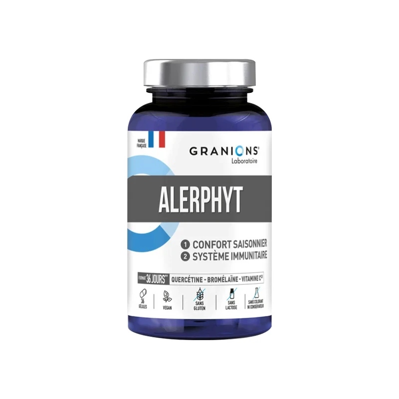 Granions | 格兰宁ALERPHYT膳食补充敏敏救星 36粒 降低过敏性增强免疫,商家VP FRANCE,价格¥207