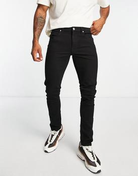 商品Lee luke slim tapered fit jeans in clean black,商家ASOS,价格¥707图片