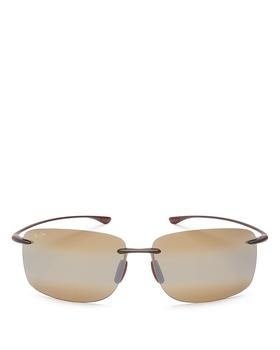 推荐Unisex Hema Polarized Square Rimless Sunglasses, 62mm商品