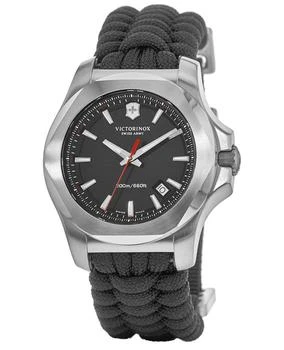 推荐Victorinox Swiss Army I.N.O.X. Paracord Black Dial Fabric Strap Men's Watch 241726商品