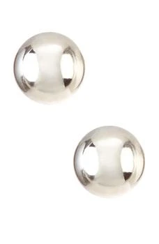 CANDELA JEWELRY | 14K White Gold Ball Stud Earrings,商家Nordstrom Rack,价格¥338