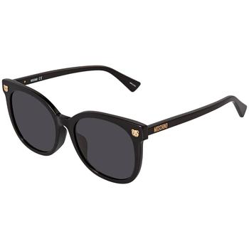 推荐Moschino Dark Grey Cat Eye Ladies Sunglasses MOS088/F/S 0807/IR 55商品