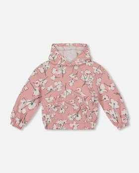 Deux par Deux | Hooded French Terry Sweatshirt Pink Jasmine Flower Print,商家Premium Outlets,价格¥361